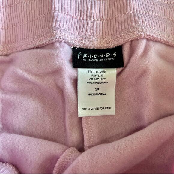 Friends Women’s Plus Size Casual Jogger Pants Light Mauve Size 3X NWT - Picture 2 of 5